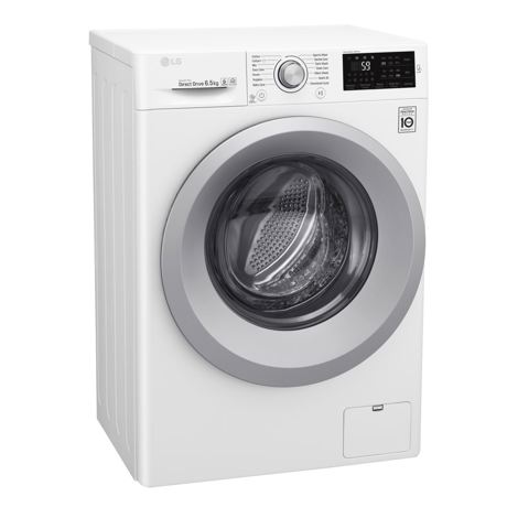 Masina de spalat rufe LG Titan F2J5WN4W, 6.5 kg, 1200 RPM, Direct Drive, Slim, Alb