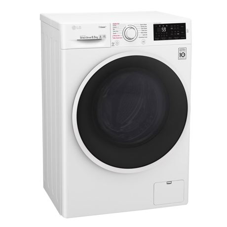 Masina de spalat rufe LG F2J6WY0W, 6.5 kg, 1200 RPM, Direct Drive, SpaSteam, Slim, Alb