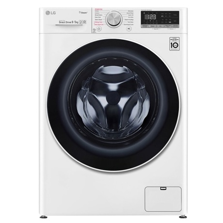 Masina de spalat rufe cu uscator LG F4DN409S0, 9 kg/5 kg, 1400 RPM, 14 programe, SpaSteam™, Wi-fi, Display LED, Inverter Direct Drive™, Alb