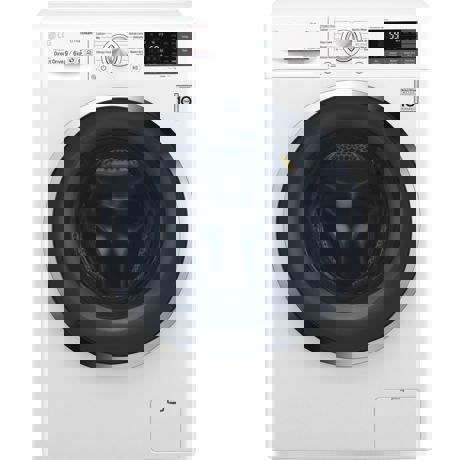Masina de spalat rufe cu uscator LG F4J8FH2W, 9/6 kg, 1400RPM, Eco Hybrid, Alb