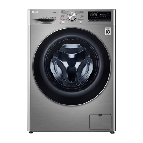 Masina de spalat rufe LG F4WN609S2T, 9 kg, 1400 RPM, 14 programe, SpaSteam™, TurboWash™, Wi-fi, Display LED, Inverter Direct Drive™, Stone Silver