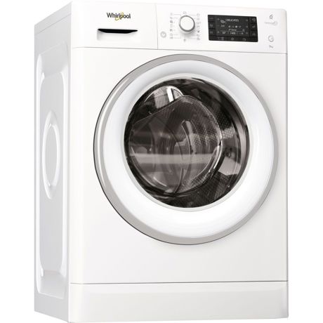 Masina de spalat rufe Whirlpool FreshCare+ FWD 91496 WS, 6th Sense, 9 kg, 1400 rpm, Display, Inverter, Alb