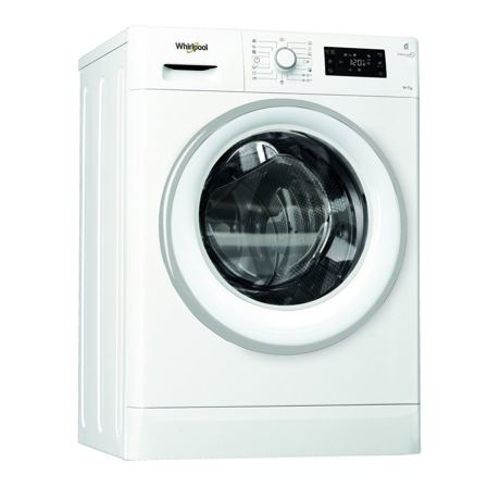Masina de spalat rufe cu uscator Whirlpool FWDG97168WS EU, 6th sense, Soft Move, 9kg/7kg, 1600 rpm, display LCD, Alb