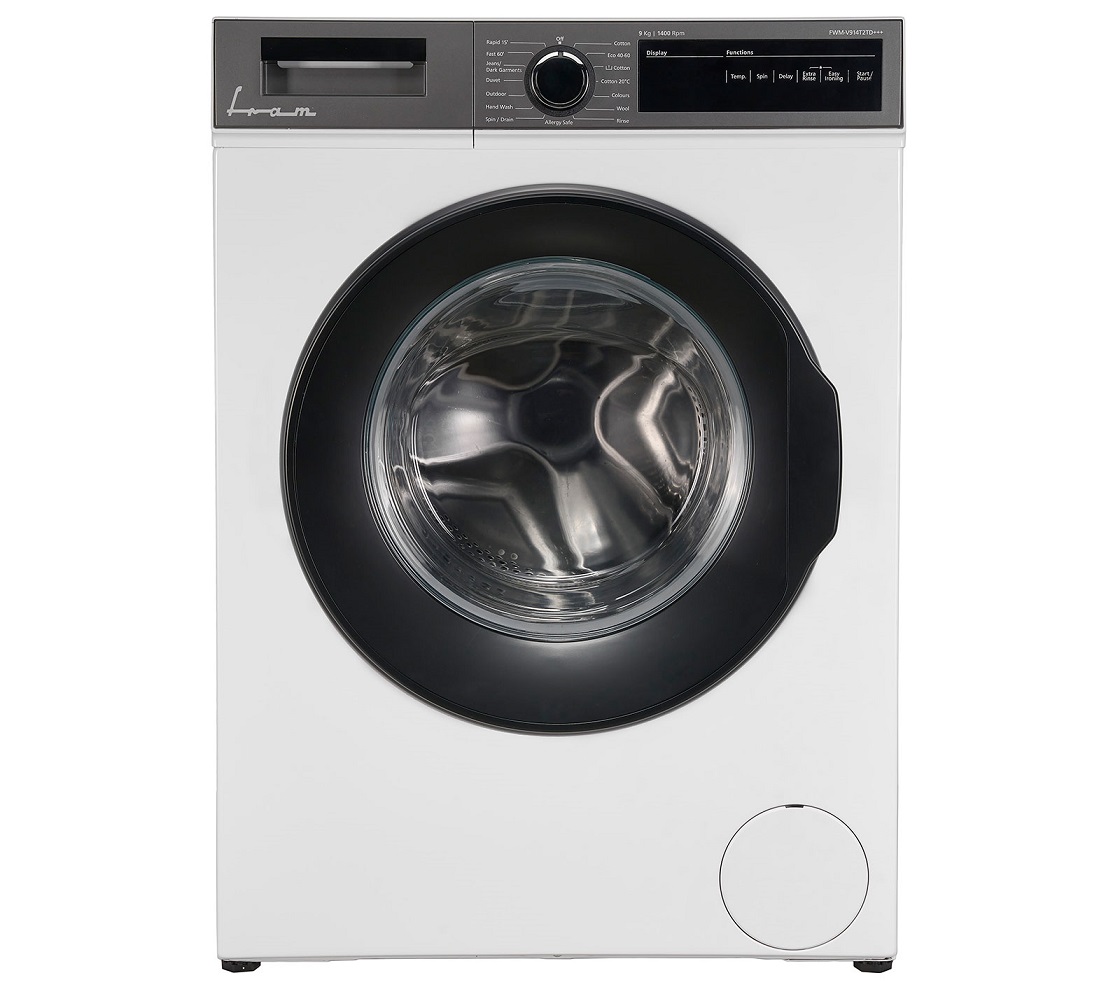 Masina de spalat rufe Fram FWM-V914T2TD+++, 9KG, 1400RPM, Display LED, Control touch, 15 programe, Sistem Eco Logic, Blocare acces copii, 60 cm, Alb