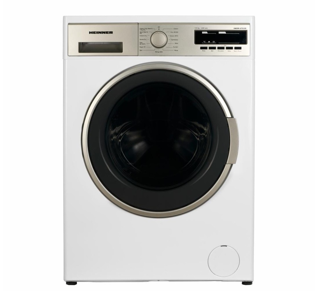 Masina de spalat rufe cu uscator Heinner HWDM-V7512D clasa D