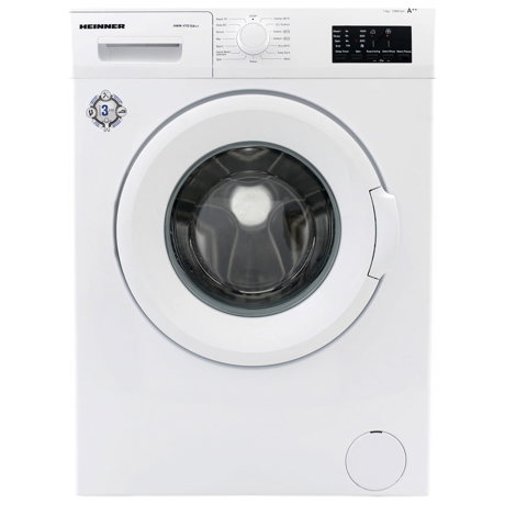 Masina de spalat rufe Heinner HWM-V7010D++, 7 kg, 1000 rpm, 15 programe, Blocare acces copii, Alb