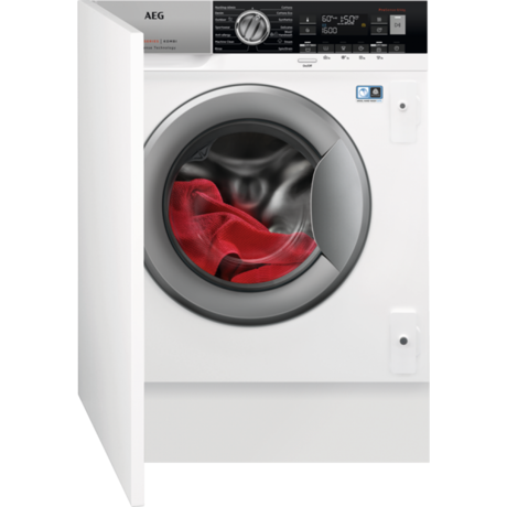 Masina de spalat rufe complet incorporabila cu uscator AEG L8WBE68SI, capacitate spalare 8 kg, capacitate uscare 4 kg, 1600 rpm, Alb