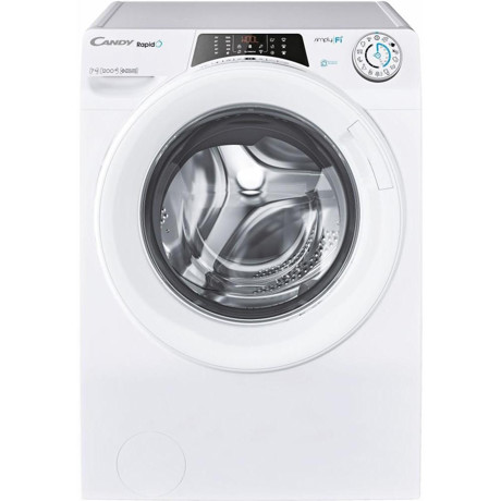 Masina de spalat rufe slim Candy RO4 1274DWME/1-S, 7 kg, 1200 rpm, 16 programe, Wi-Fi + Bluetooth, Motor Inverter, Alb 31010363