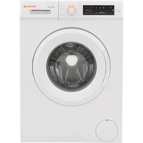 Masina de spalat rufe Vortex VMA812D02V, 8 kg, 1200 rpm, Display, 15 programe, Blocare acces copii, Alb