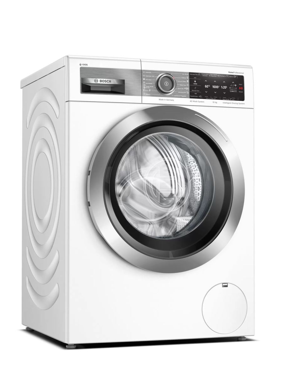 Mașina de spălat rufe Bosch WAX32EH0BY, 10 kg, 1600 rpm, Functie Reîncărcare, Display TFT, Sistem Anti-pete, Home Connect, i-Dos, Alb