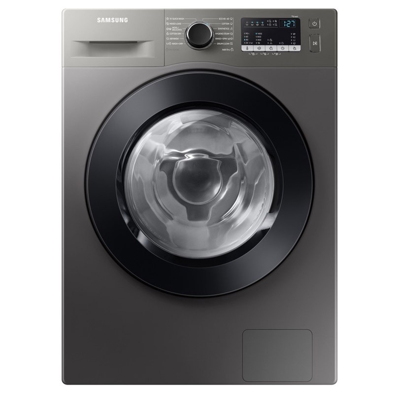 Masina de spalat rufe cu uscator Samsung WD80T4046CX, 8 kg/5 kg, 1400 rpm, Hygiene Steam, Display LED, Motor Digital Inverter, Inox