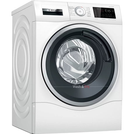 Masina de spalat rufe cu uscator Bosch WDU8H541EU,10 kg/6 kg,1400 rpm, Home Connect, Functie Reincarcare, Alb