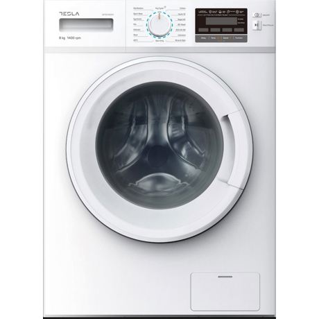 Masina de spalat rufe Tesla WF81492M, 8 kg, 1400 rpm, 16 programe, Sistem siguranță copii, Display LED, Inverter, Alb