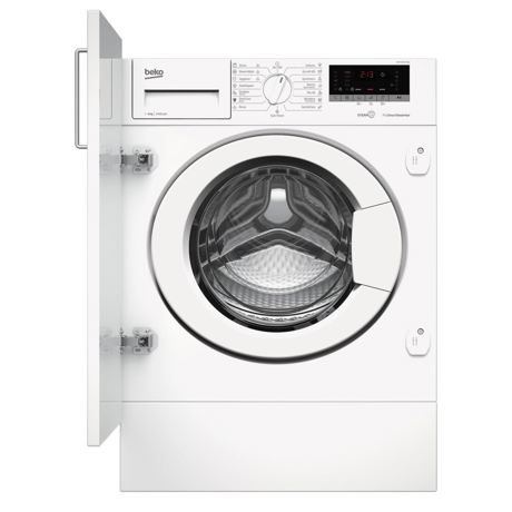 Masina de spalat rufe incorporabila Beko WITV8712X0W, 8Kg, 1400rpm, SteamCure, Display, AddXtra, Alb