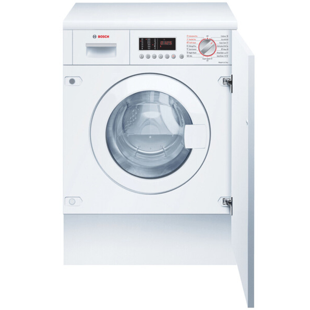 Mașina de spălat rufe cu uscător încorporabilă Bosch WKD28542EU, 7 kg/4 kg, 1400 rpm, Display, Sistem AutoDry