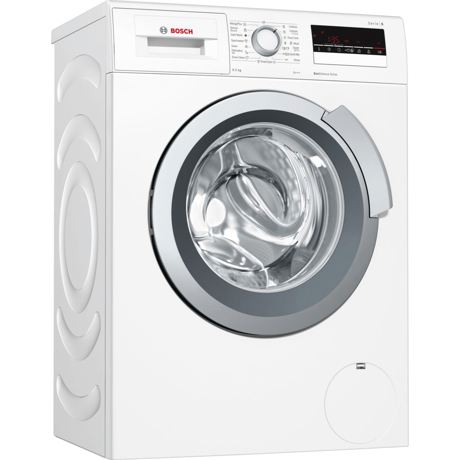 Maşină de spălat rufe Bosch Serie 6 WLL24260BY, 6.5 kg, 1200 rpm, Display, Funcţie de reincarcare, Tambur VarioSoft, Motor EcoSilence Drive™, Slim, Alb
