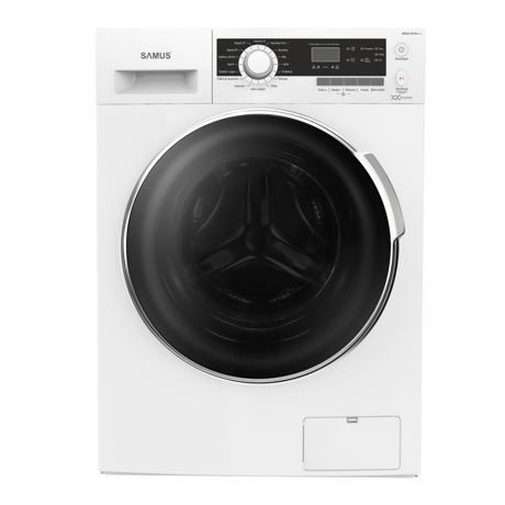 Masina de spalat rufe Samus WSGDI-1014A+++, 10 kg, 1400 rpm, Afişaj LCD, Motor inverter, 16 programe, Blocare acces copii, Alb