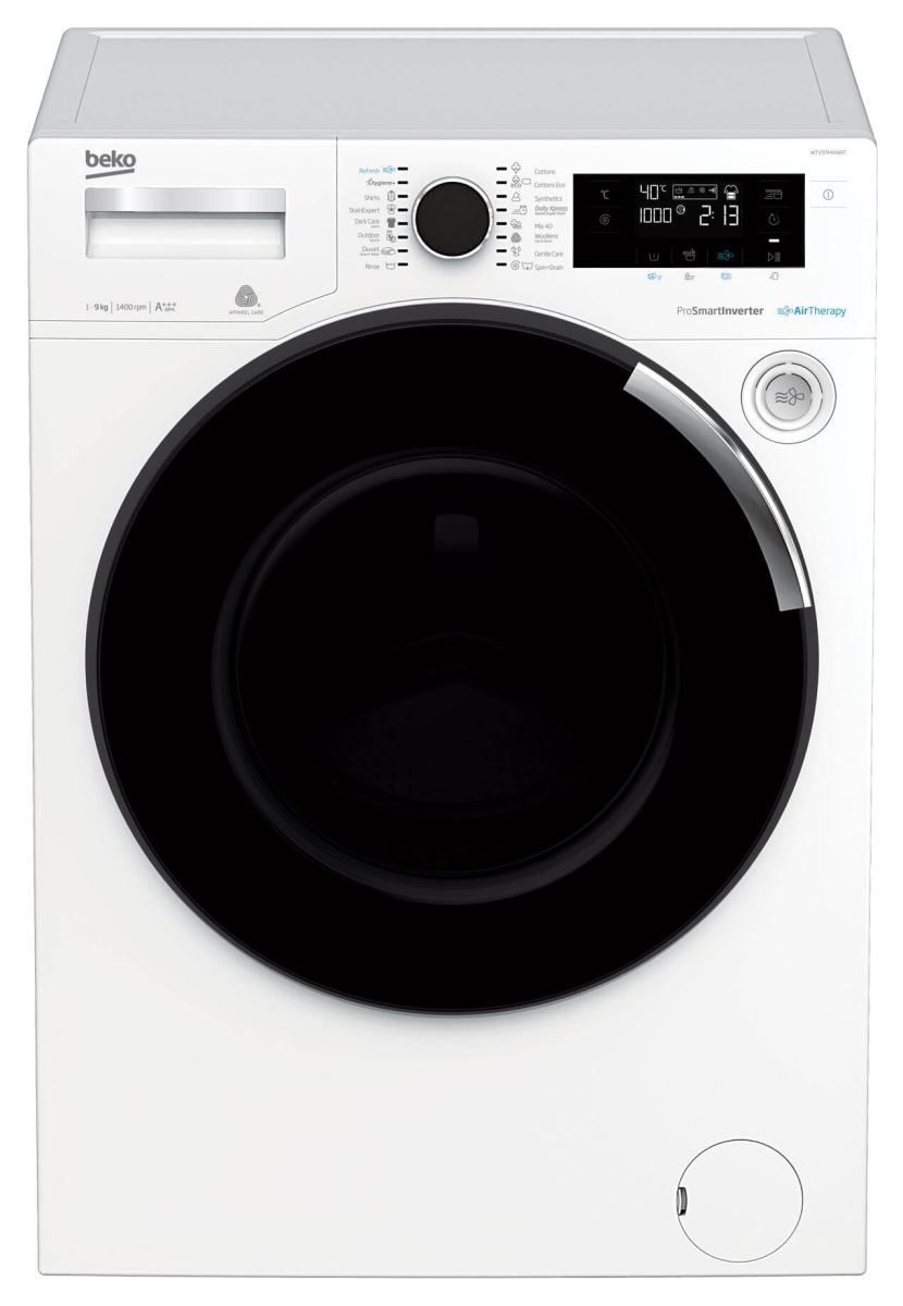 Masina de spalat rufe Beko WTV9744XWAT, 9 kg, 16 programe, 1400, Optisense®, 60 cm, Alb