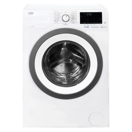 Masina de spalat rufe Beko WUE9736XST, Capacitate 9 kg, 15 programe, Motor ProSmart, 1400rpm, Display digital, SteamCure, HomeWhiz, Child lock, Alb