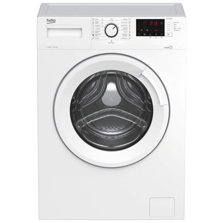 Masina de spalat rufe Beko WUE6512BWW, 6 kg, 1000 rpm, 15 programe, SteamCure, Child Lock, Alb