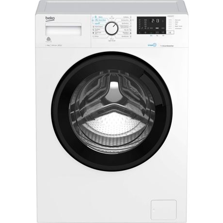 Masina de spalat rufe Beko WUE6512XWST, 6 kg, 1000 rpm, 15 programe, Display digital, Child Lock, SteamCure™, Motor ProSmart™ Inverter, Alb