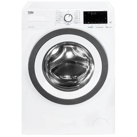 Masina de spalat rufe Beko WUE7636X0A, Capacitate 7 kg, 15 programe, 1200rpm, Display digital, SteamCure, HomeWhiz, Alb