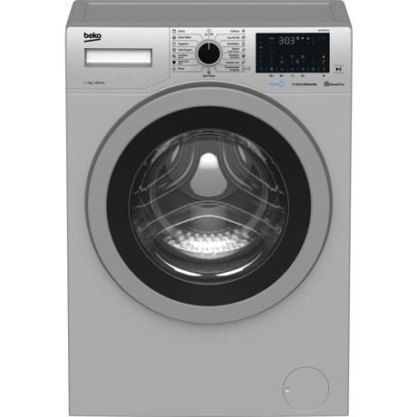 Masina de spalat rufe Beko WUE7636XSS, 7 KG, 1200 rpm, 15 programe, SteamCure, HomeWhiz prin BlueTooth, AddXtra, Gri