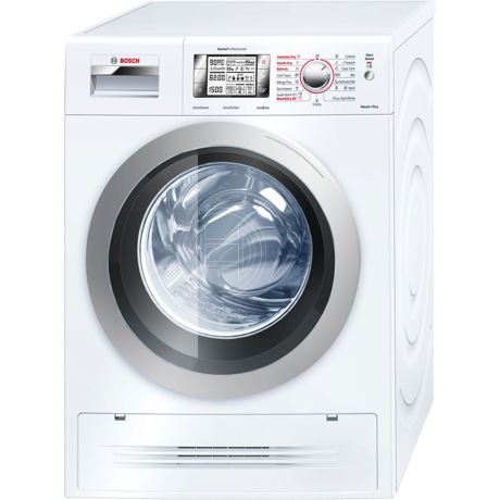 Masina de spalat rufe cu uscator Bosch HomeProfessional WVH30542EU, 7 kg spalare / 4 kg uscare, 1500 rpm, Alb