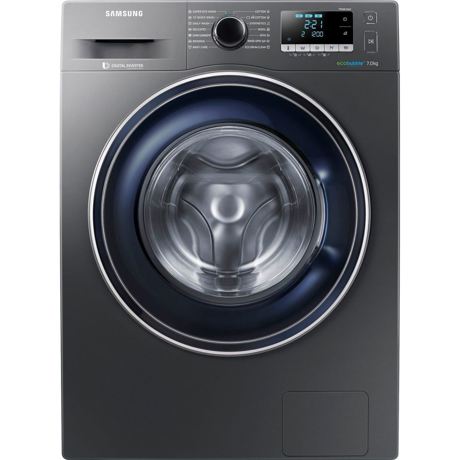 Masina de spalat rufe Samsung Eco Bubble WW70J5246FX, 7kg, 1200rpm, Display, Inverter, Argintiu
