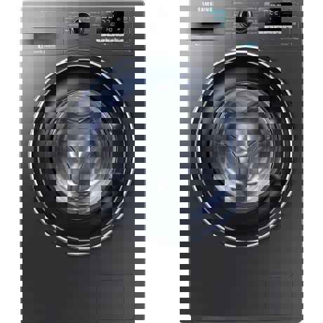 Masina de spalat rufe Samsung Eco Bubble WW70J5446FX, 7kg, 1400rpm, Display, Inverter, Argintiu