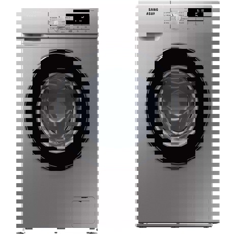 Masina de spalat rufe Samsung WW70T302MBS, 7 kg, 1200 rpm, Display LED, Motor Digital Inverter, Blocare acces copii, Slim, Argintiu