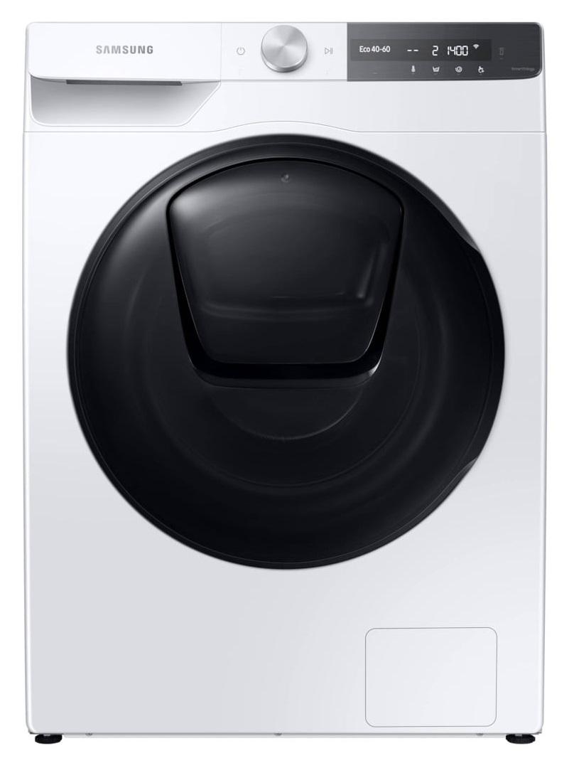 Masina de spalat rufe Samsung WW80T854DBT, 8 kg, 1400 rpm, Hygiene Steam, AddWash, AI Control, Bubble Soak, Wi-Fi, Motor Digital Inverter, Alb