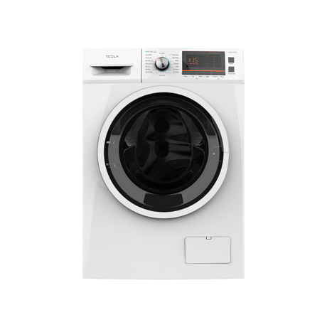 Masina de spalat rufe cu uscator Tesla WW86490M, 8 kg/6 kg, 1400 rpm, 16 programe, Sistem siguranță copii, Display LED, Slim, Alb