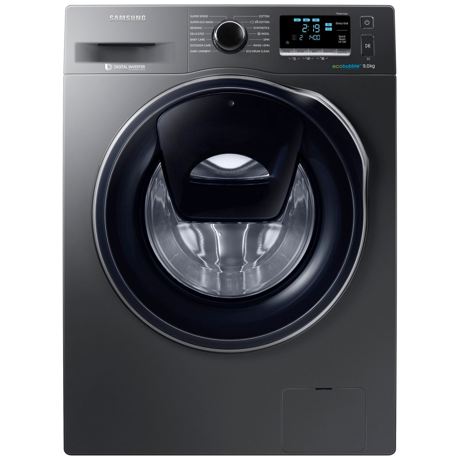 Masina de spalat rufe Samsung Eco Bubble AddWash WW90K6414QX, 1400 RPM, 9 kg, Inverter, Inox