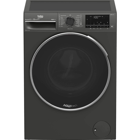 Masina de spalat rufe Beko B3WFU510418M, 10 KG, 1400 rpm, 15 programe, SteamCure, HomeWhiz prin BlueTooth, AddXtra, Manhatan Gray