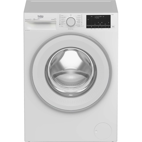 Masina de spalat rufe Beko B3WFU7704WB, 7 KG, 1000 rpm, 15 programe, SteamCure, HomeWhiz prin BlueTooth, AddXtra, Alb