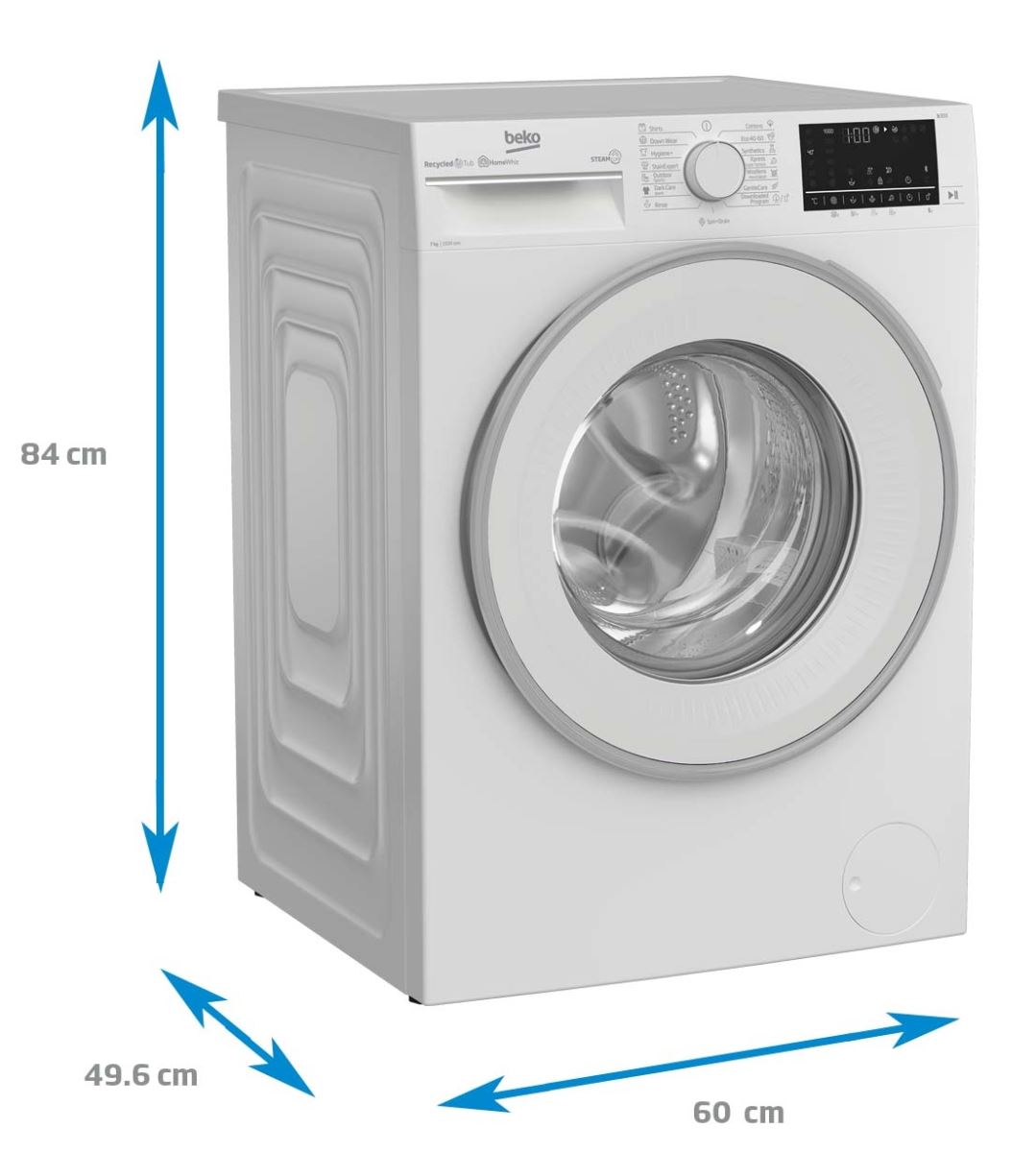 Masina de spalat rufe Beko B3WFU7704WB clasa D