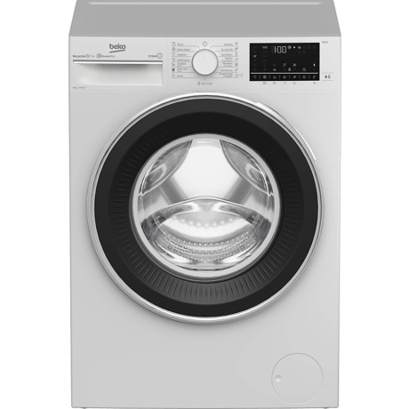 Masina de spalat rufe Beko B3WFU7922WB, 9 kg, 1200 rpm, 15 programe, SteamCure, HomeWhiz prin BlueTooth, AddXtra, Motor ProSmart ™ Inverter, Alb