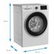 Masina de spalat rufe Beko B5WFU78418WB, clasa A