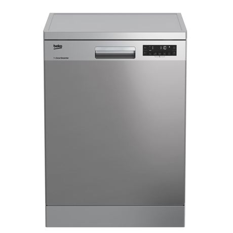 Masina de spalat vase Beko DFN28422X, Independenta, 14 seturi, 8 programe , LCD, 60 cm, Inox