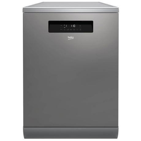 Masina de spalat vase independenta Beko DFN38530X, 15 seturi, 8 programe, Display LCD, 60 cm, Inox Antiamprenta
