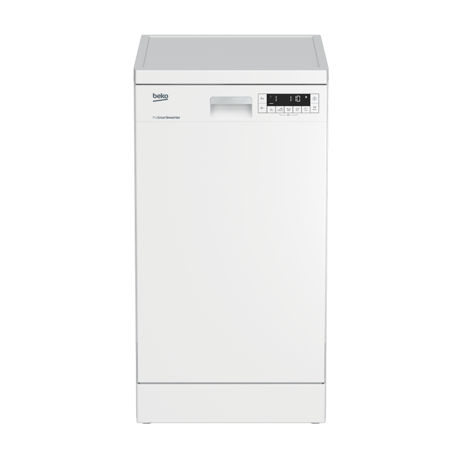 Masina de spalat vase Beko DFS26024W, Independenta, 10 seturi, 47 dB, 6 programe, 45 cm, Alb