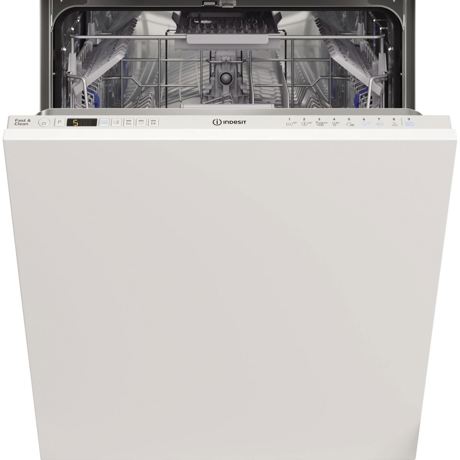 Masina de spalat vase Indesit DIO3C24ACE, Incorporabila, 14 seturi, 9 programe, Display, Control electronic, 60 cm, Panou comanda alb