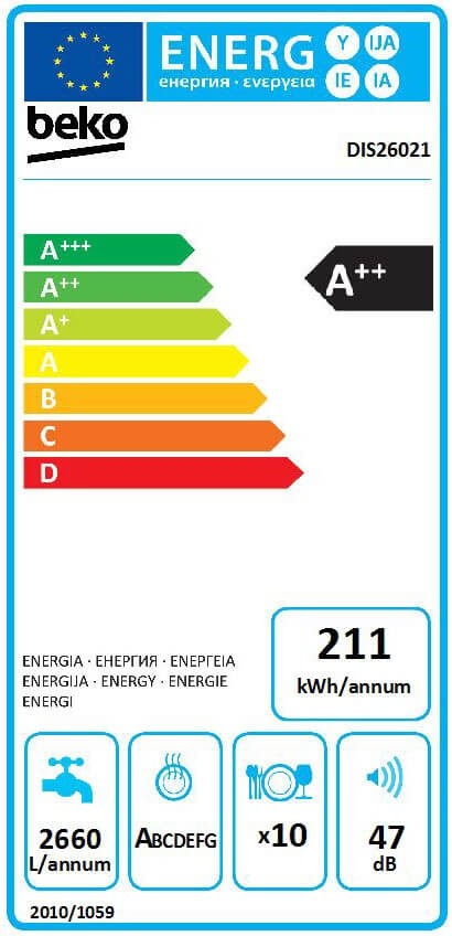 Masina de spalat vase Beko DIS26021 clasa E
