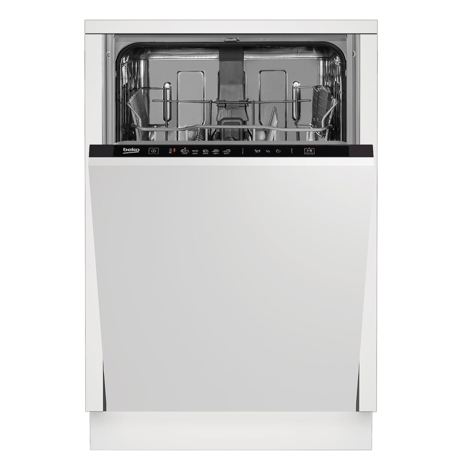 Masina de spalat vase incorporabila Beko DIS35020, 10 seturi, 5 programe, Incarcare la jumatate, 45 cm