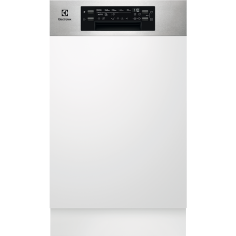 Masina de spalat vase partial incorporabila Electrolux EEM43300IX, 10 seturi, AirDry, Latime 45 cm, 8 programe, Motor Inverter, Inox