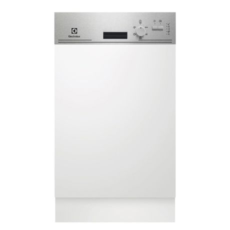 Masina de spalat vase Electrolux ESI4201LOX, Partial incorporabila, 45 cm, 9 seturi, 5 programe, Display LED, Inox