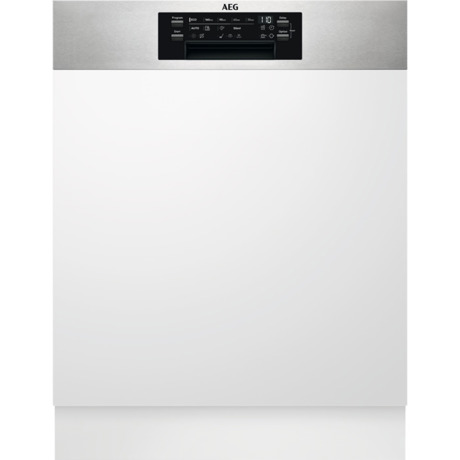 Masina de spalat vase AEG FEE72706PM, Partial incorporabila, 60 cm, 15 seturi, 9 programe, AirDry, Motor Inverter, Afisaj digital