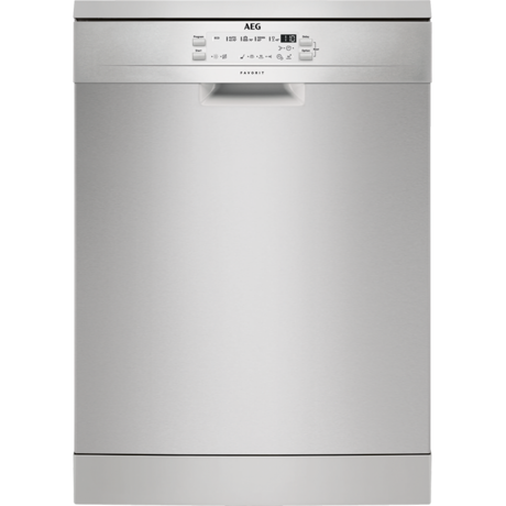Masina de spalat vase AEG FFB53610ZM, Independenta, 60 cm, 13 seturi, 5 programe, AirDry, Motor Inverter, Afisaj digital, Inox