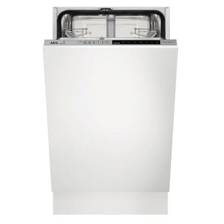 Masina de spalat vase AEG FSE83400P, Total incorporabila, 45 cm, 9 seturi, 7 programe, ProClean, AirDry, Motor inverter, Afisaj digital, Time Beam